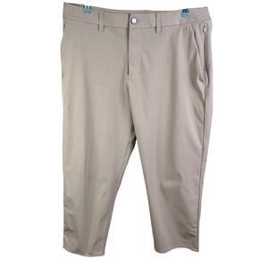 Under 5'10 Lululemon Beige Men's Slim Fit ABC Golf Performance Pants 34/25 Read!